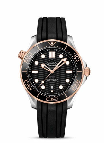 Omega Seamaster Diver 300M Master Co-Axial 42 Stainless Steel / Sedna Gold / Black / Rubber 210.22.42.20.01.002 (21022422001002)